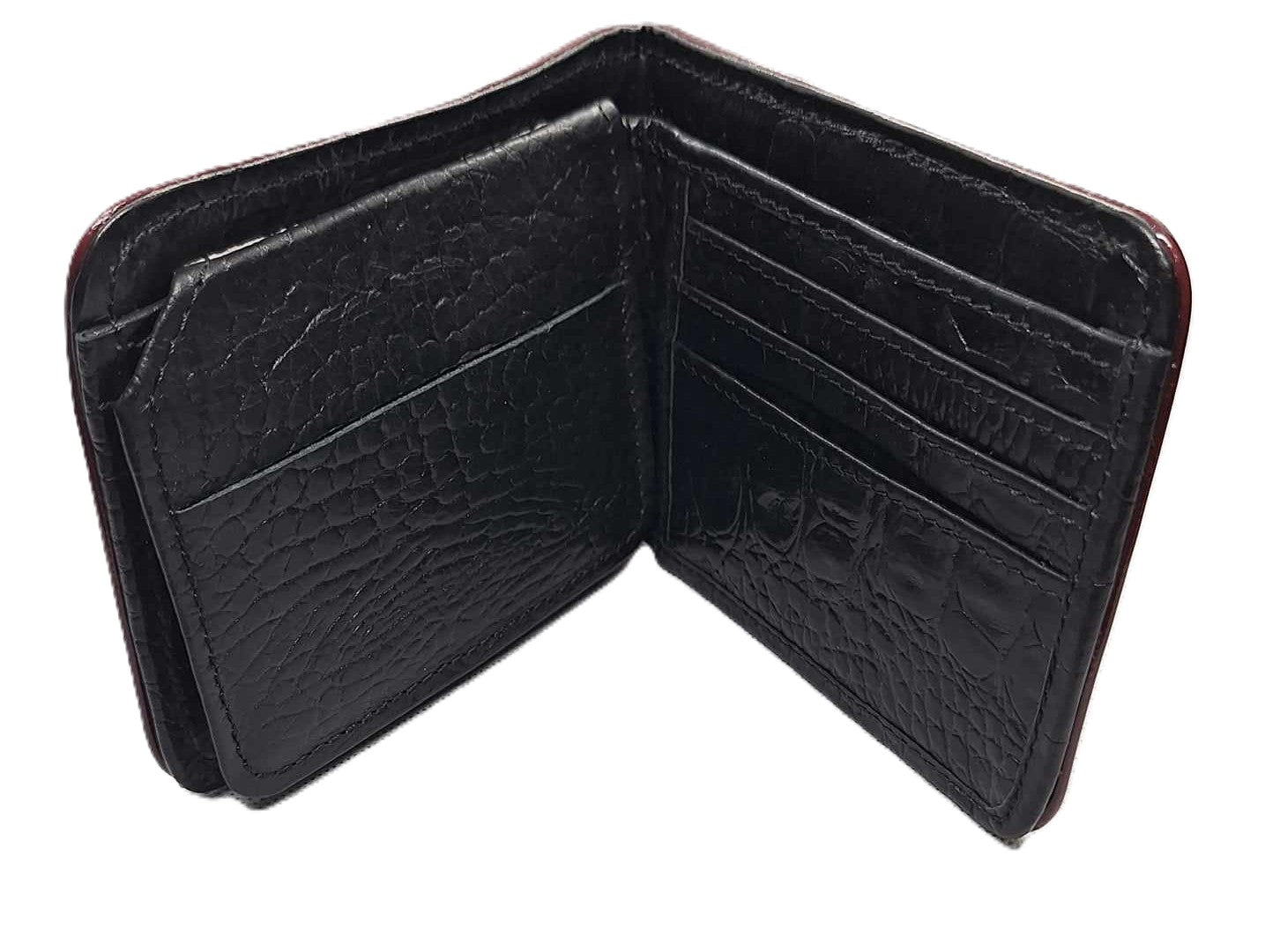 Men’s Designer Genuine Leather Wallet - Durable Crocodile Pattern - High Quality