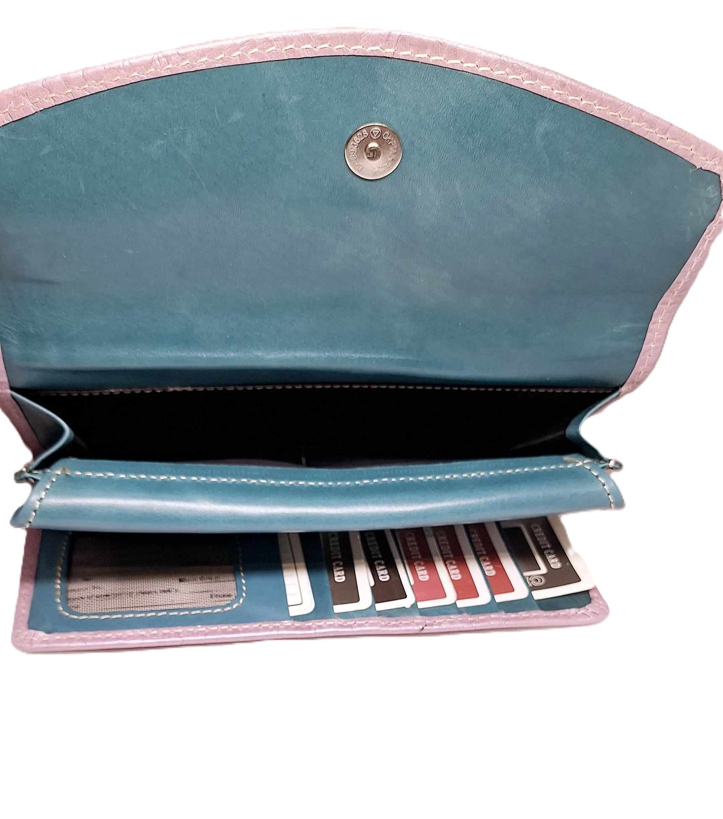 Elegant Leather Clutch Wallet for Women – Stylish Purse with Card Slots