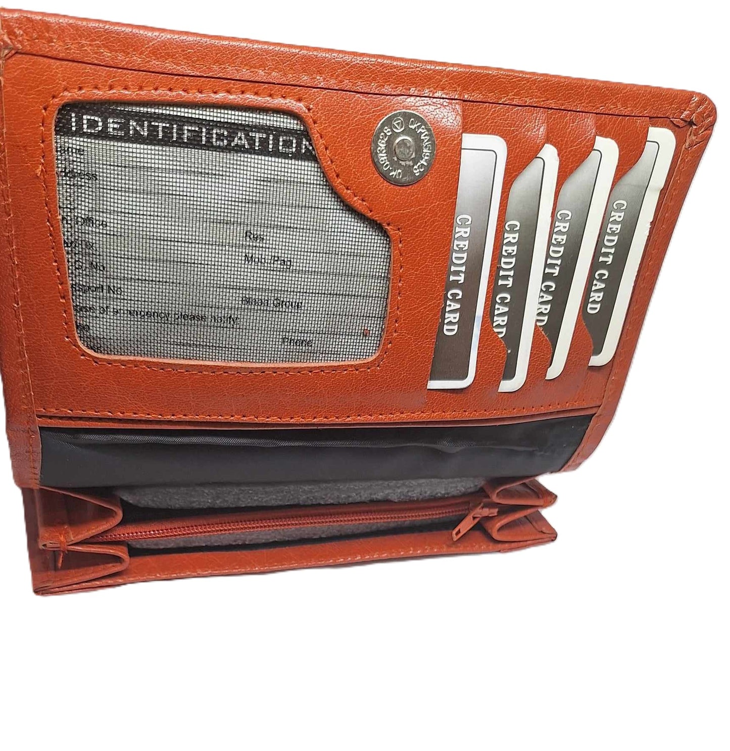 Elegant Leather Clutch Wallet for Women – Stylish Purse with Card Slots