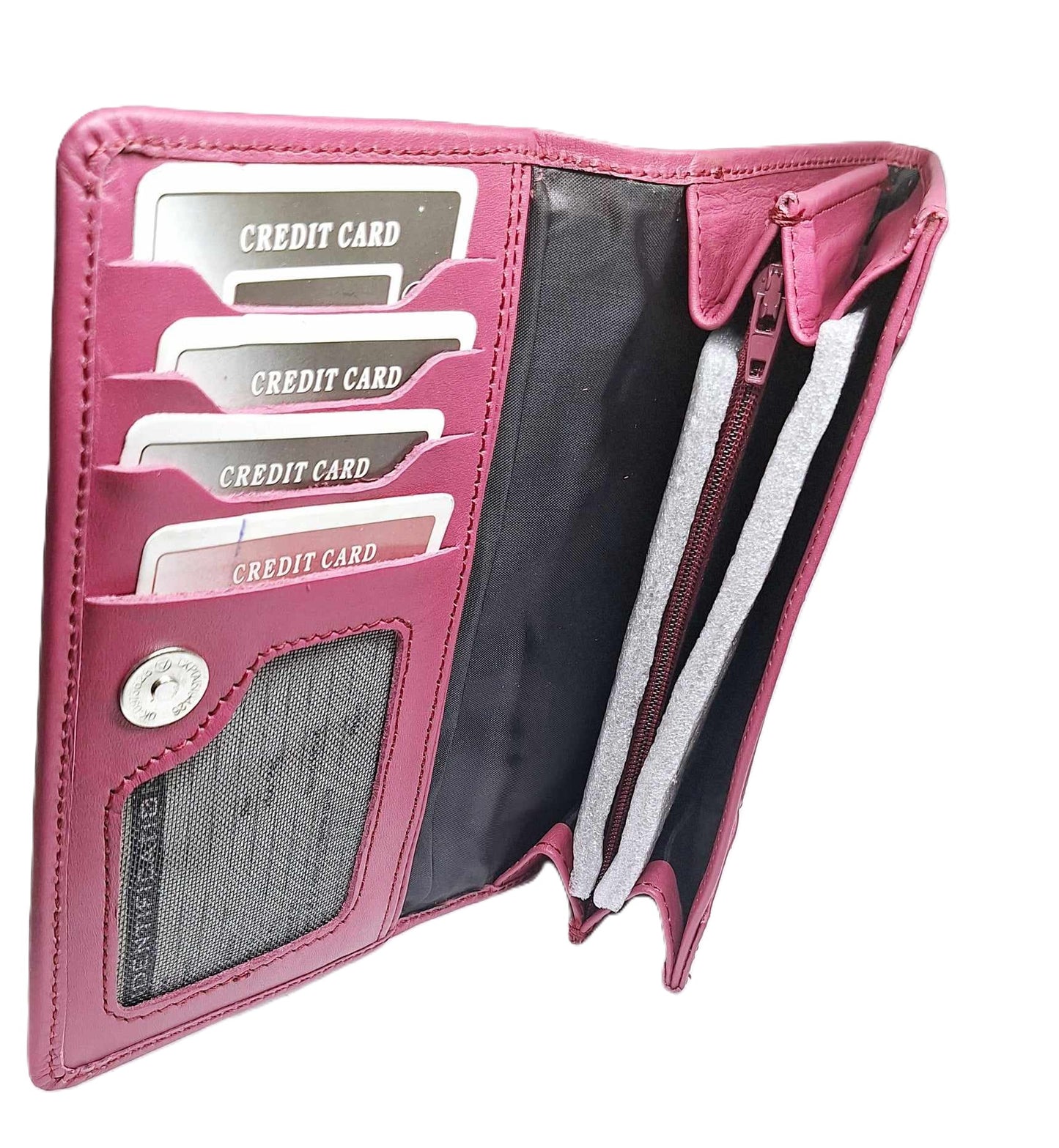 Stylish OSO Real Leather Women's Wallet Handbag – Compact & Chic with Multiple