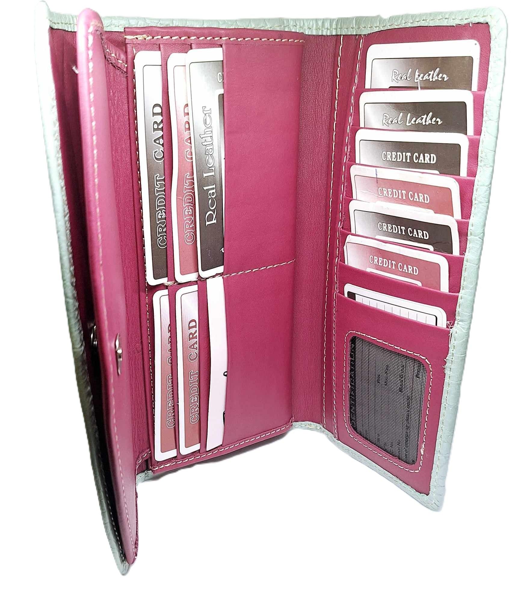 Leather Wallet for Women – Elegant Clutch with Card Slots - Epic Entertainers