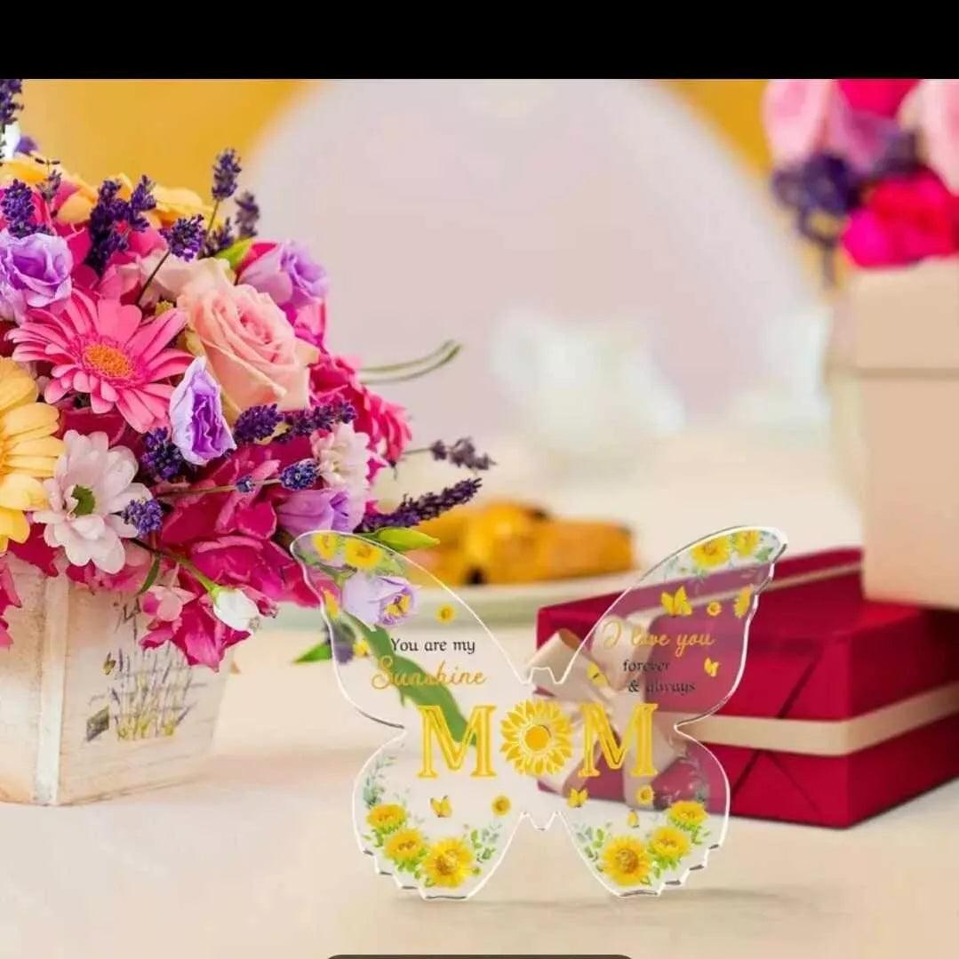 Acrylic Butterfly Plaque – Personalized Mother’s Day Gift for Mum | Best Mum Appreciation Keepsake - Epic Entertainers