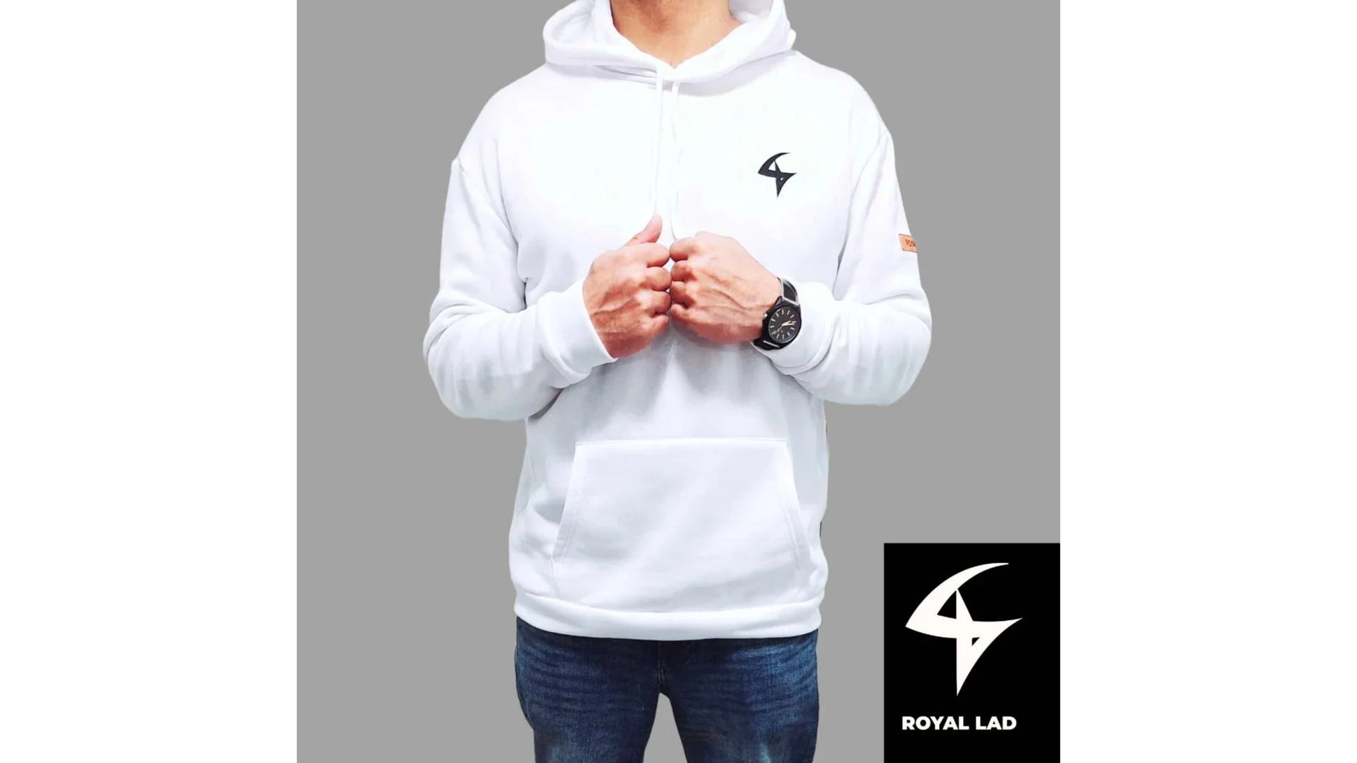 Men's White Pullover Hoodie – Lightweight, Casual & Sporty Everyday Fit - Epic Entertainers