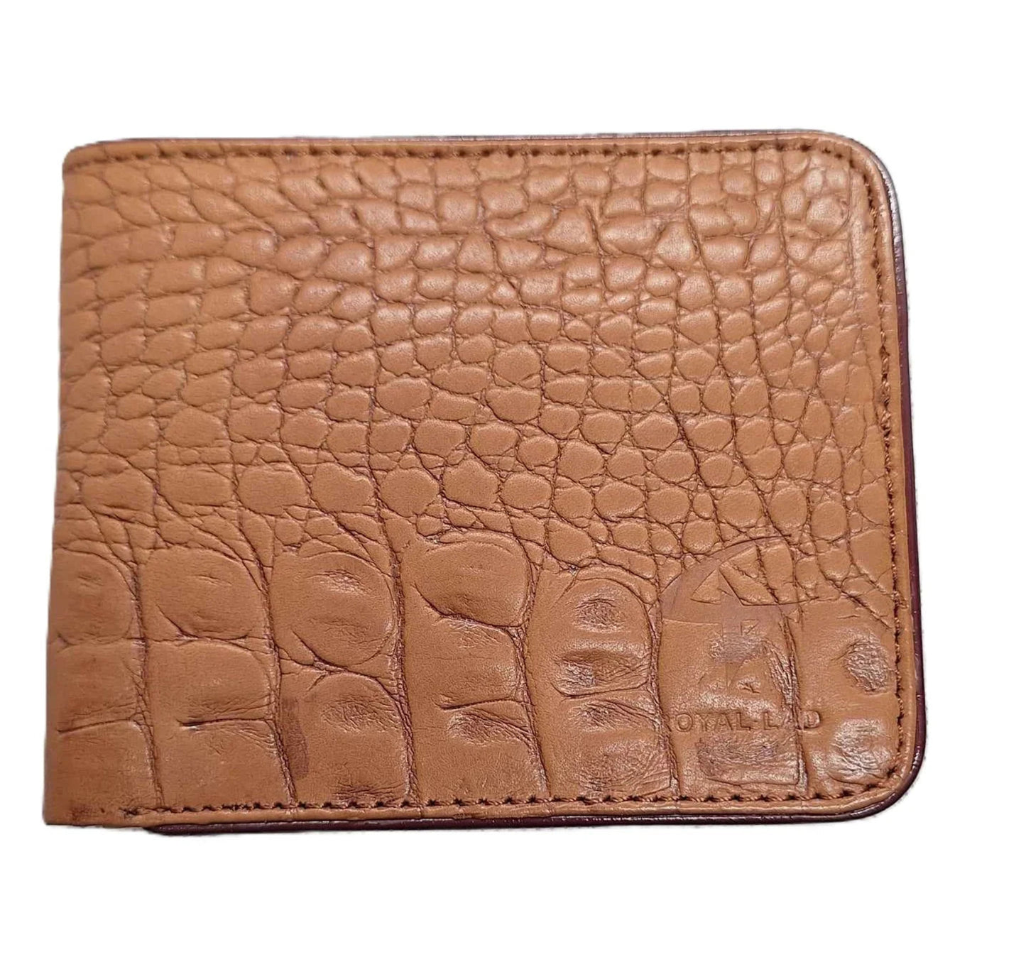 Men's Designer Leather Wallet – Genuine, Durable with Crocodile Pattern - Epic Entertainers