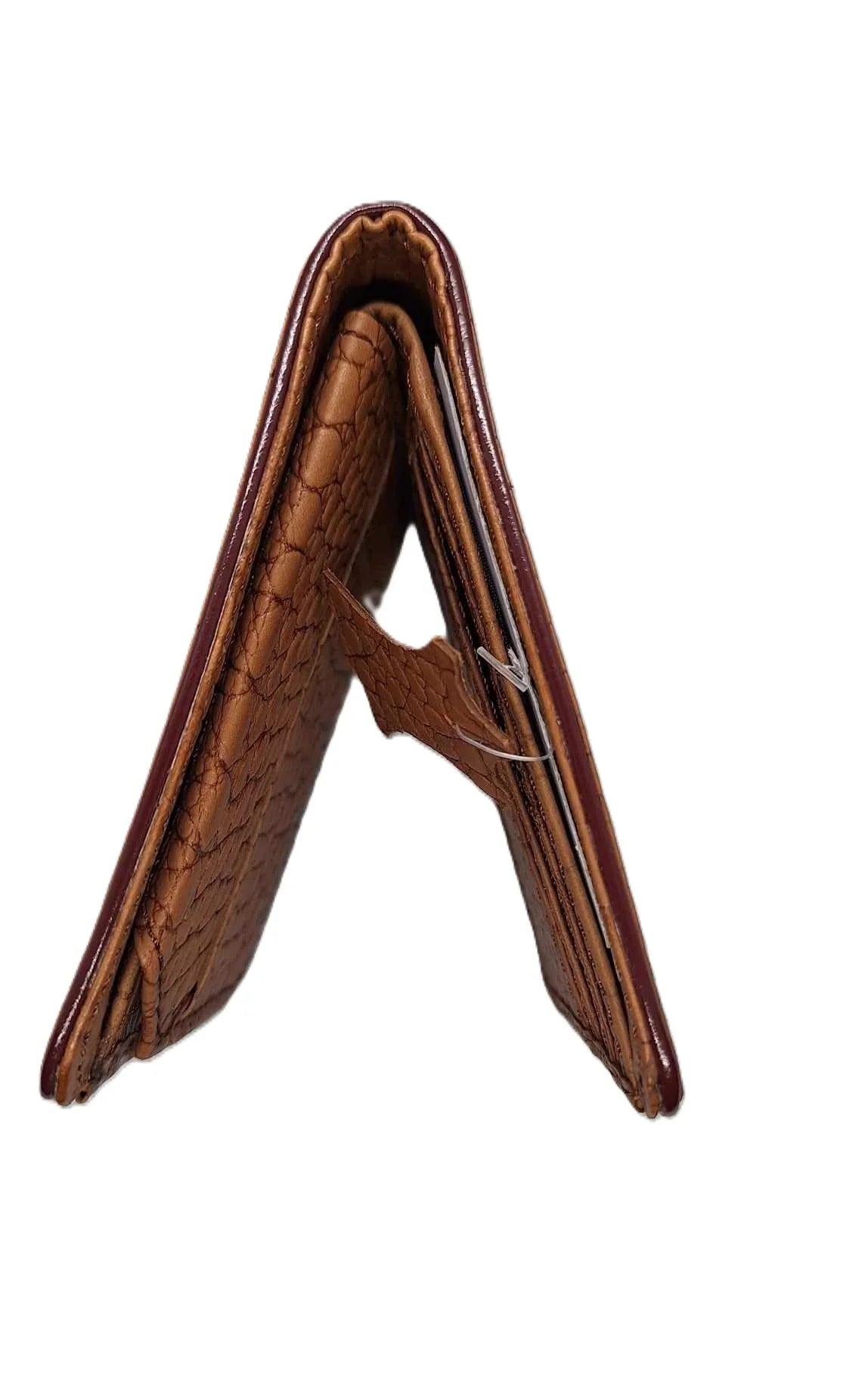 Men's Designer Leather Wallet – Genuine, Durable with Crocodile Pattern - Epic Entertainers