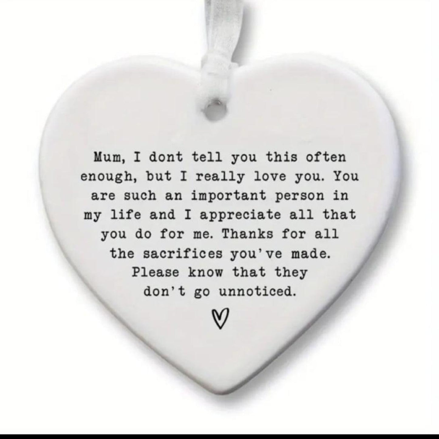Personalized Mother's Day Gift – Handmade Heart Hanging Decor Keepsake for Mom - Epic Entertainers