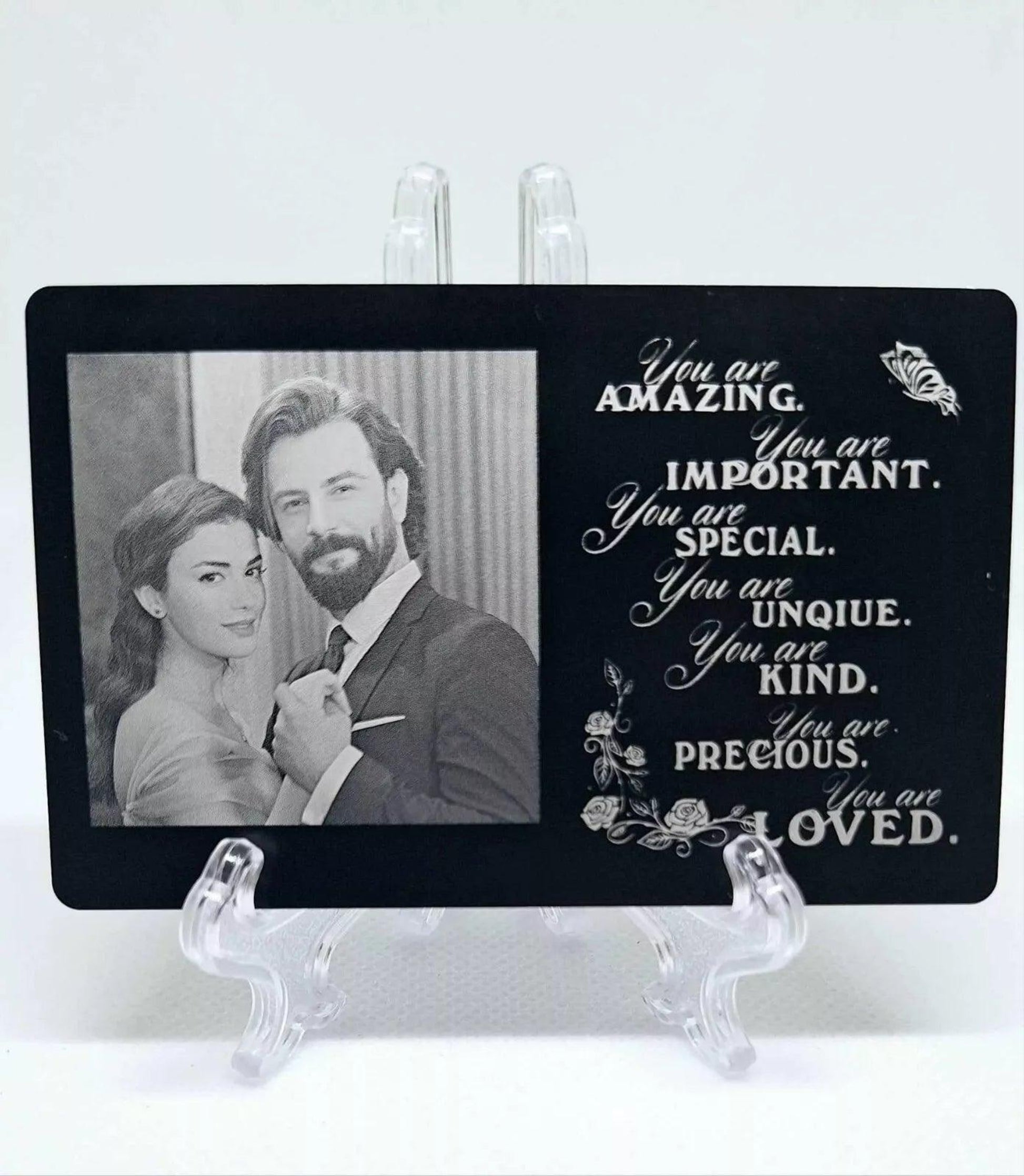 Personalised Wallet Card – Custom Metal Photo & Text Keepsake | Unique Memory Gift for Him or Her - Epic Entertainers