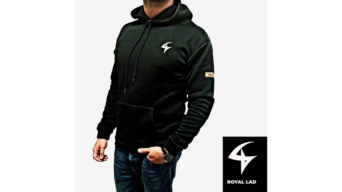 Men's Lightweight Pullover Hoodie - Stylish Casual Wear for Everyday Comfort & Gym Sports Black