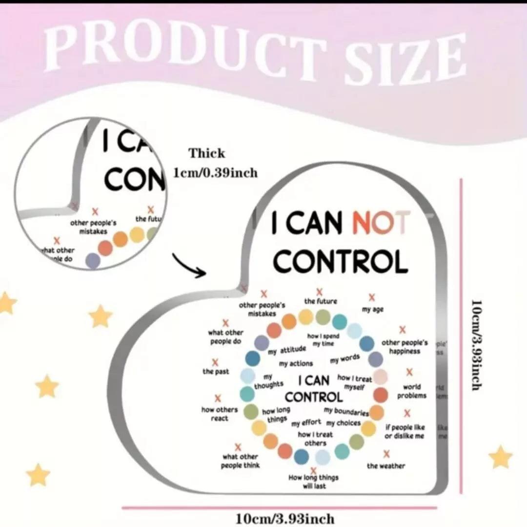 Mental Health Inspirational Gift – Acrylic Heart with Motivational Quote for Anxiety & Therapy Support - Epic Entertainers