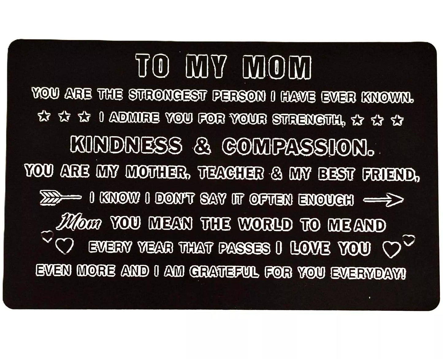 Sentimental Verse Keepsake Wallet Cards - Unique Purse, Wallet & Cardholder Gift - Epic Entertainers