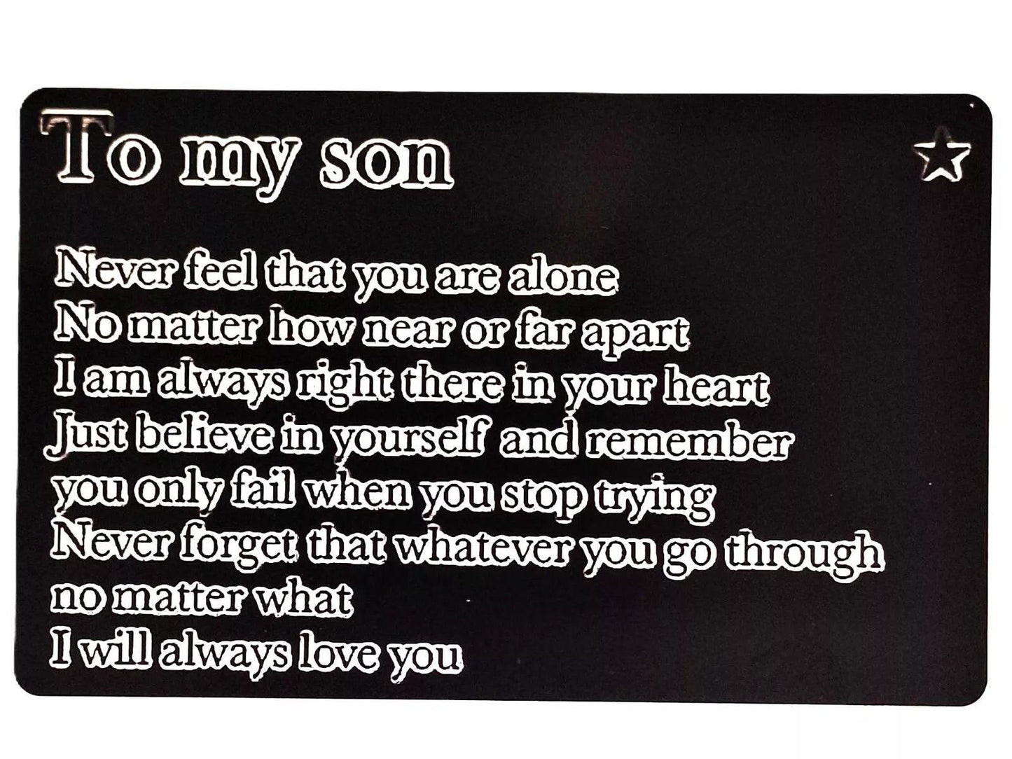 Sentimental Verse Keepsake Wallet Cards - Unique Purse, Wallet & Cardholder Gift - Epic Entertainers