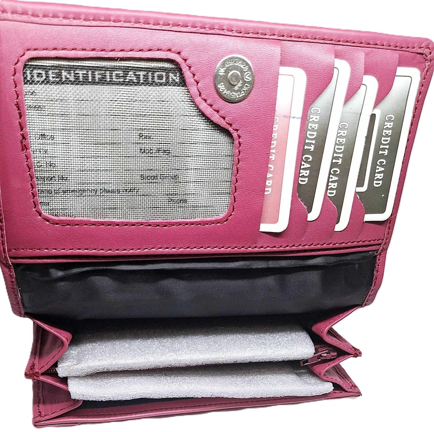 Stylish OSO Real Leather Women's Wallet Handbag – Compact & Chic with Multiple
