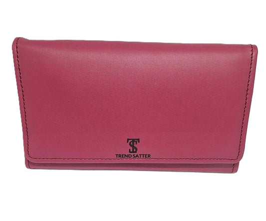 Stylish OSO Real Leather Women's Wallet Handbag – Compact & Chic with Multiple