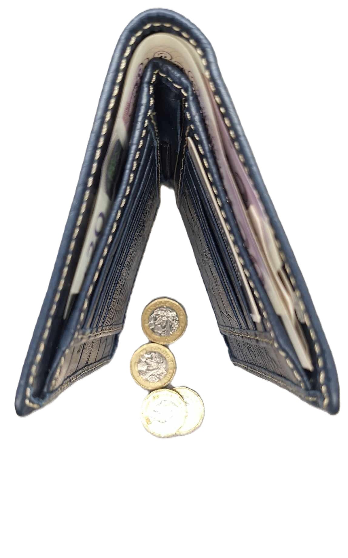 Men's DESIGNER Genuine leather Wallet High-quality and Durable Crocodile Pattern