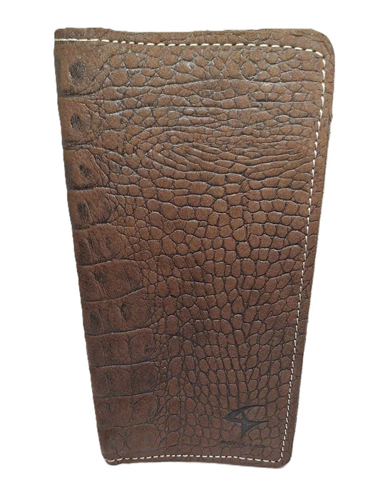 High Quality Bifold Men Business Wallet Long Clutch Leather Purse ID Card Holder Crocodile Pattern