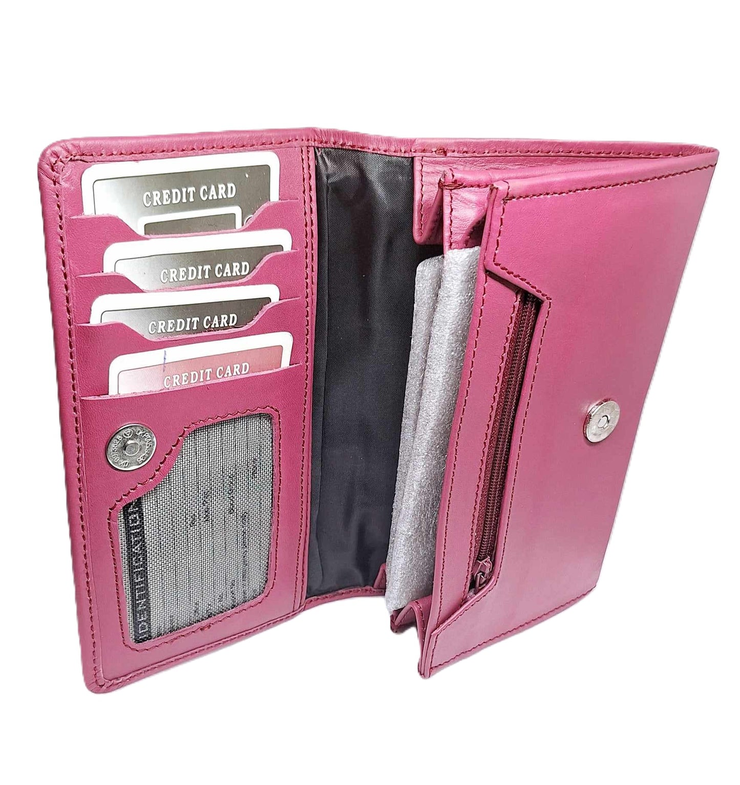 Stylish OSO Real Leather Women's Wallet Handbag – Compact & Chic with Multiple