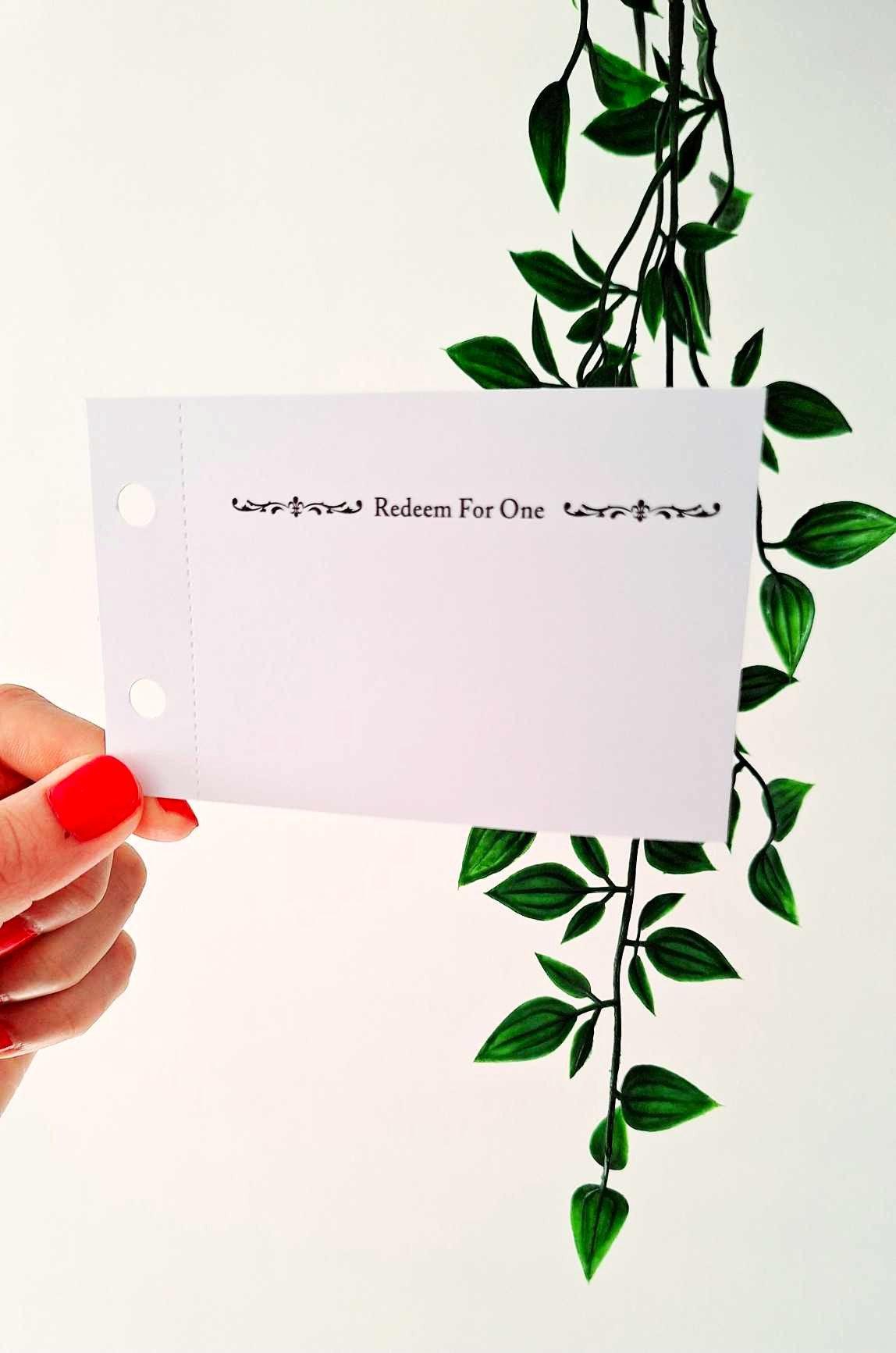 DIY Blank Coupon Book NIGHT IN Couple Games Gift for Boyfriend & Girlfriend - Epic Entertainers