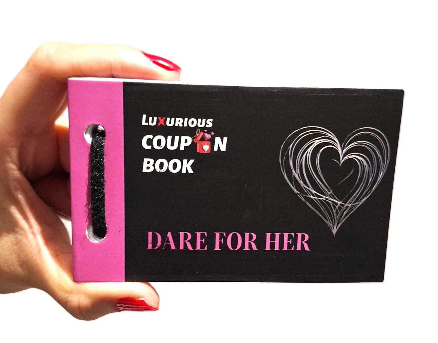 Dare for Her Coupon Book - Unique Fun & Experiences for Couples - Gift For Her- Perfect Valentine’s Day Gift & Relationship-Building Activity Cards - Epic Entertainers