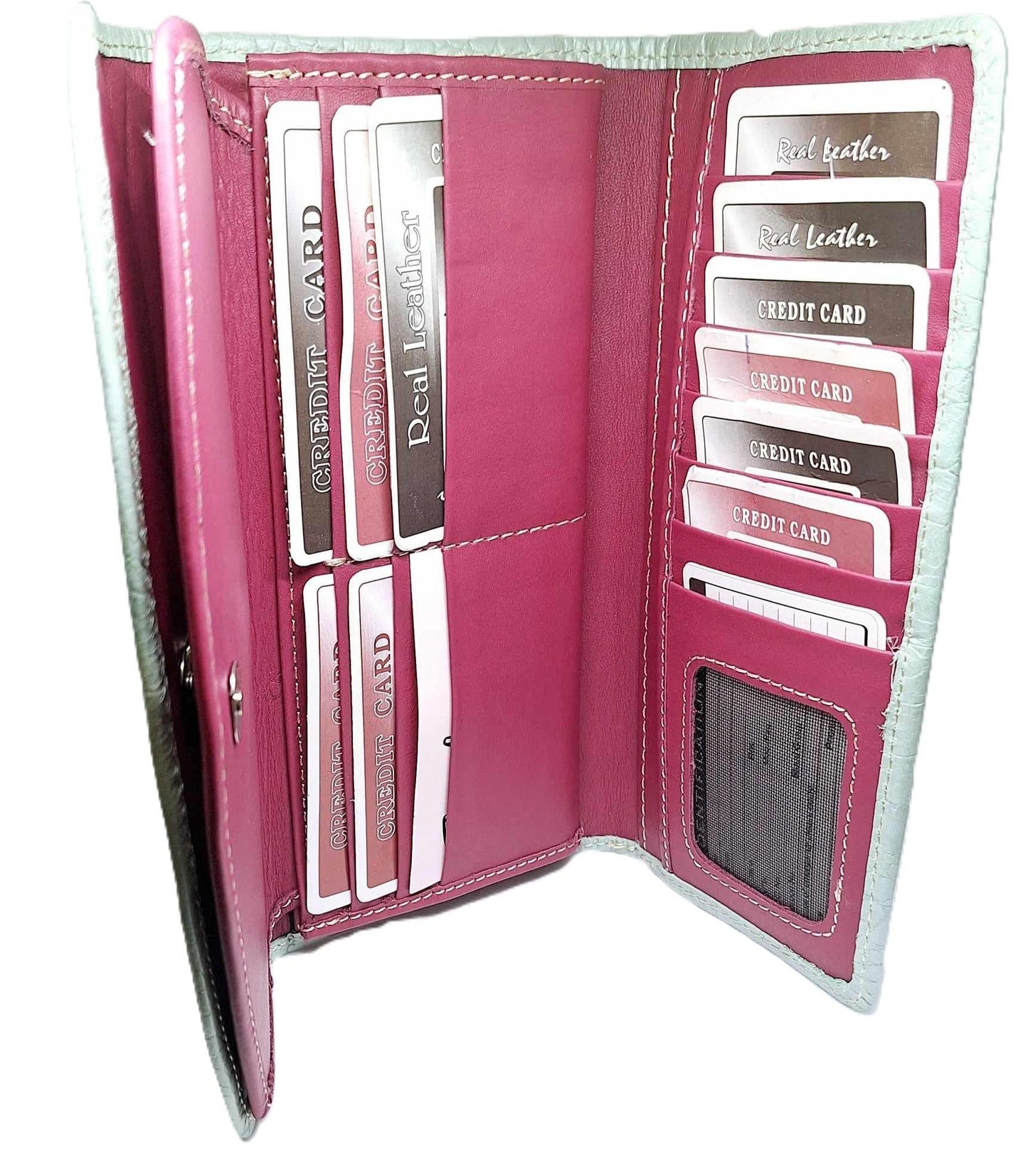 Leather Wallet for Women – Elegant Clutch with Card Slots - Epic Entertainers