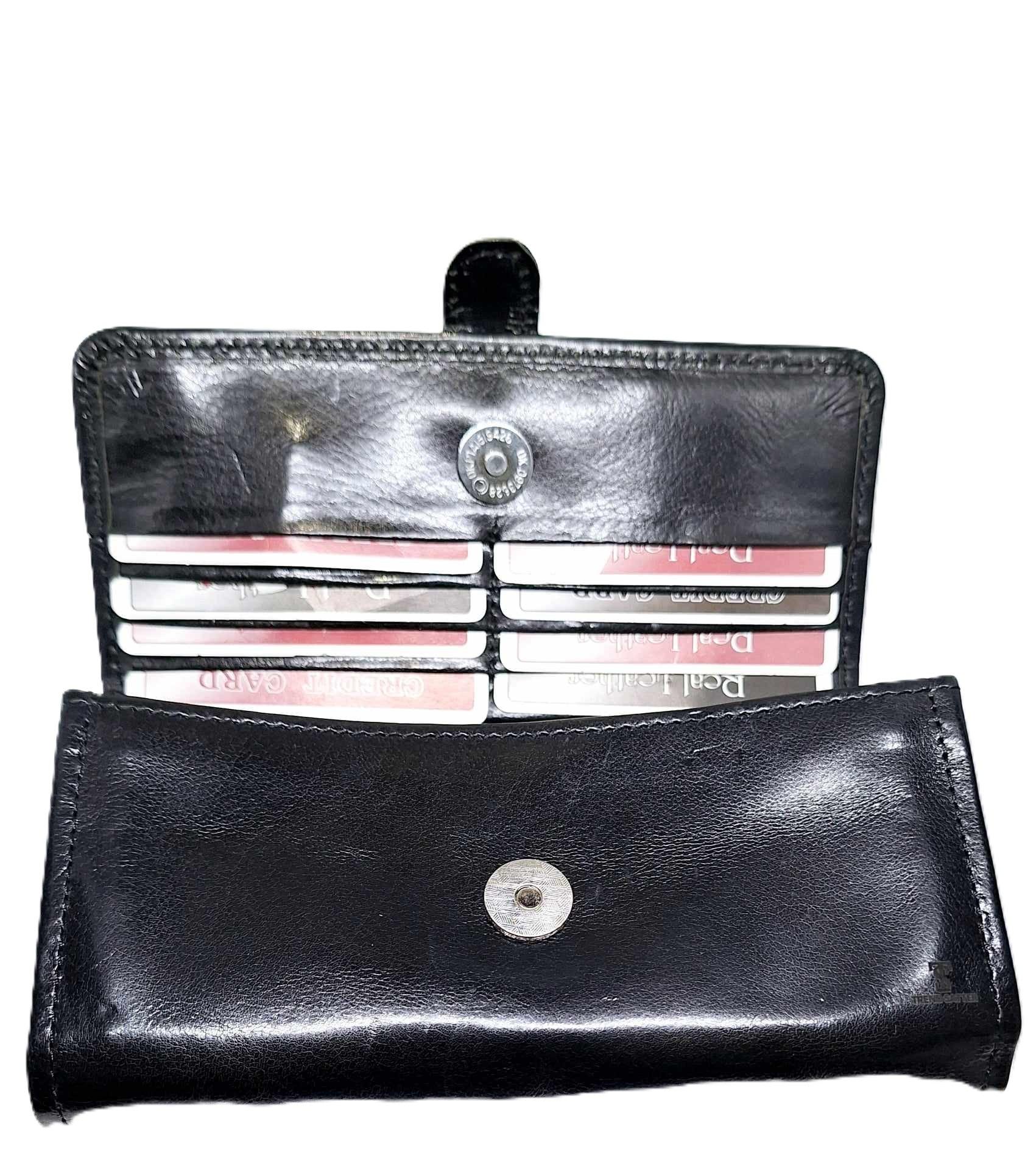 Leather Wallet for Women – Elegant Clutch with Card Slots - Epic Entertainers