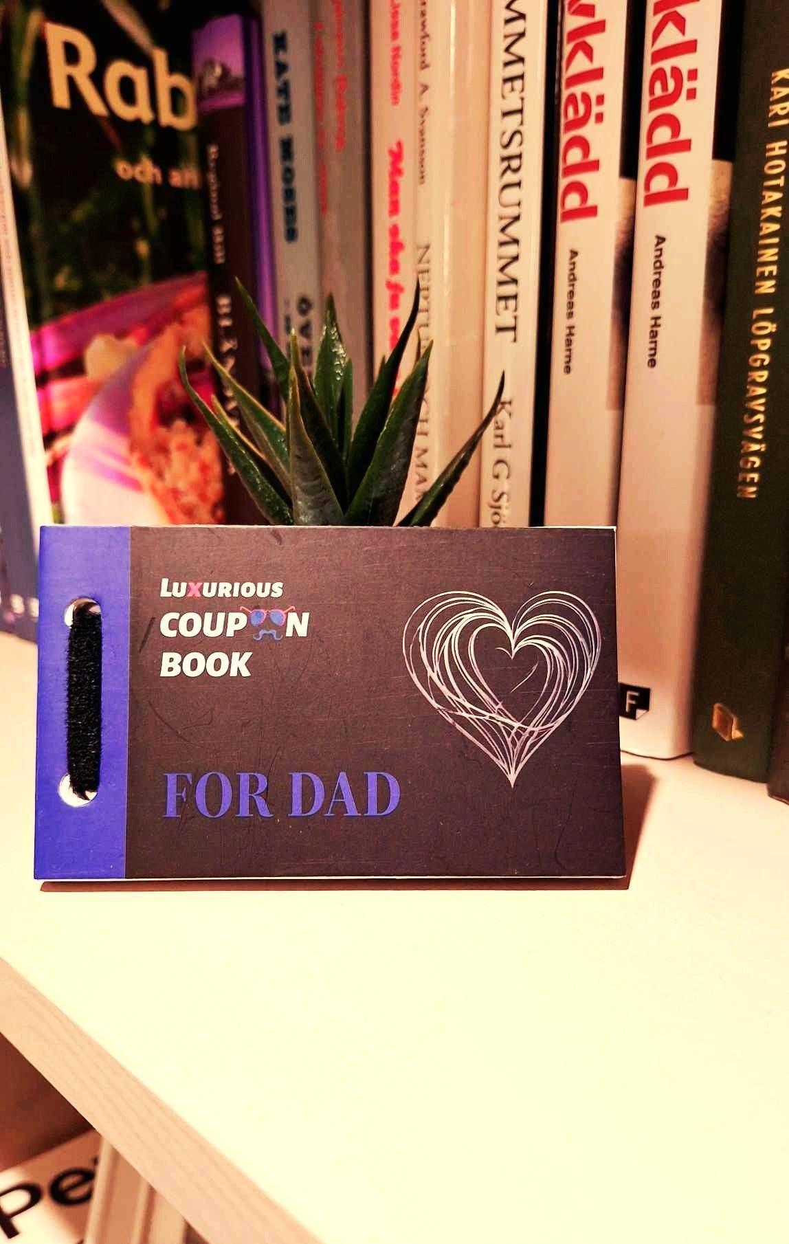 Dad Coupon Book | Funny & Sentimental IOU Coupons for Dad | DIY Make Your Own Dad Coupons with 3 Blank Coupons - Epic Entertainers