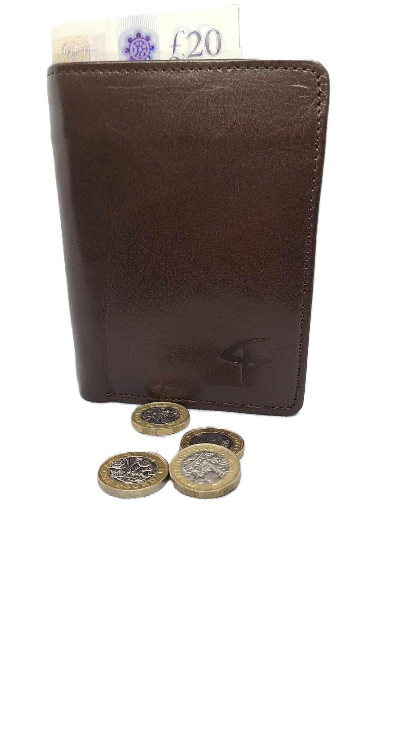 Men's Slim Leather Wallet – Genuine Soft Leather, Bifold & Durable - Epic Entertainers