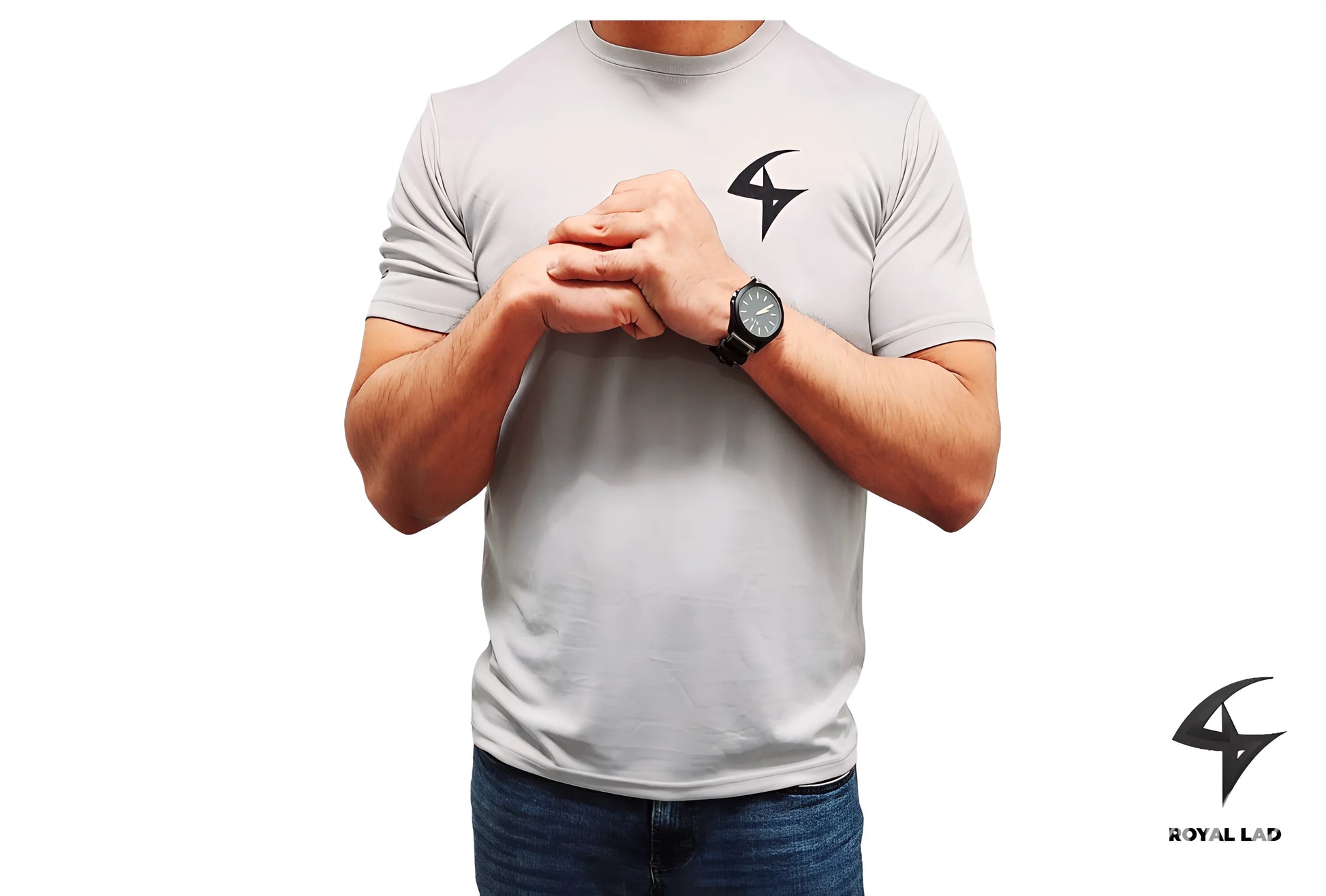 Men's Grey Dri-FIT Workout Shirt – Lightweight Performance Tee for Training & Exercise - Epic Entertainers