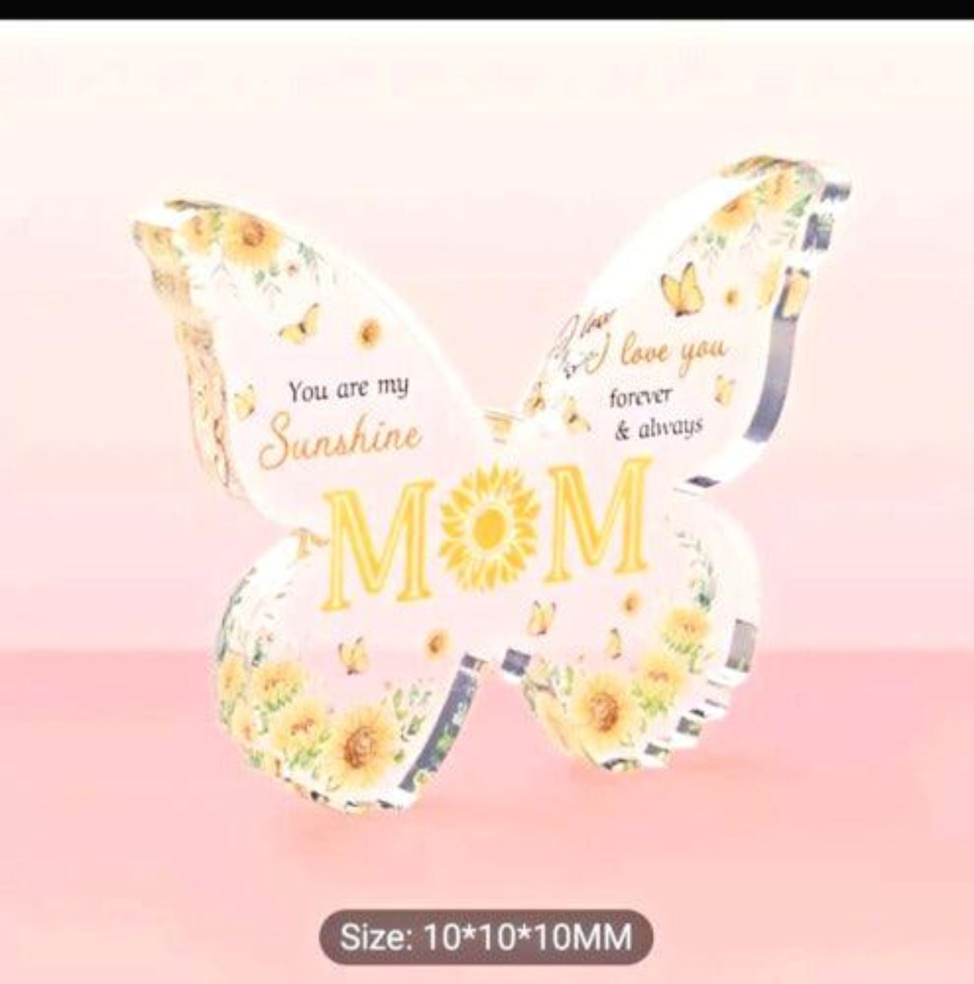 Acrylic Butterfly Plaque – Personalized Mother’s Day Gift for Mum | Best Mum Appreciation Keepsake - Epic Entertainers