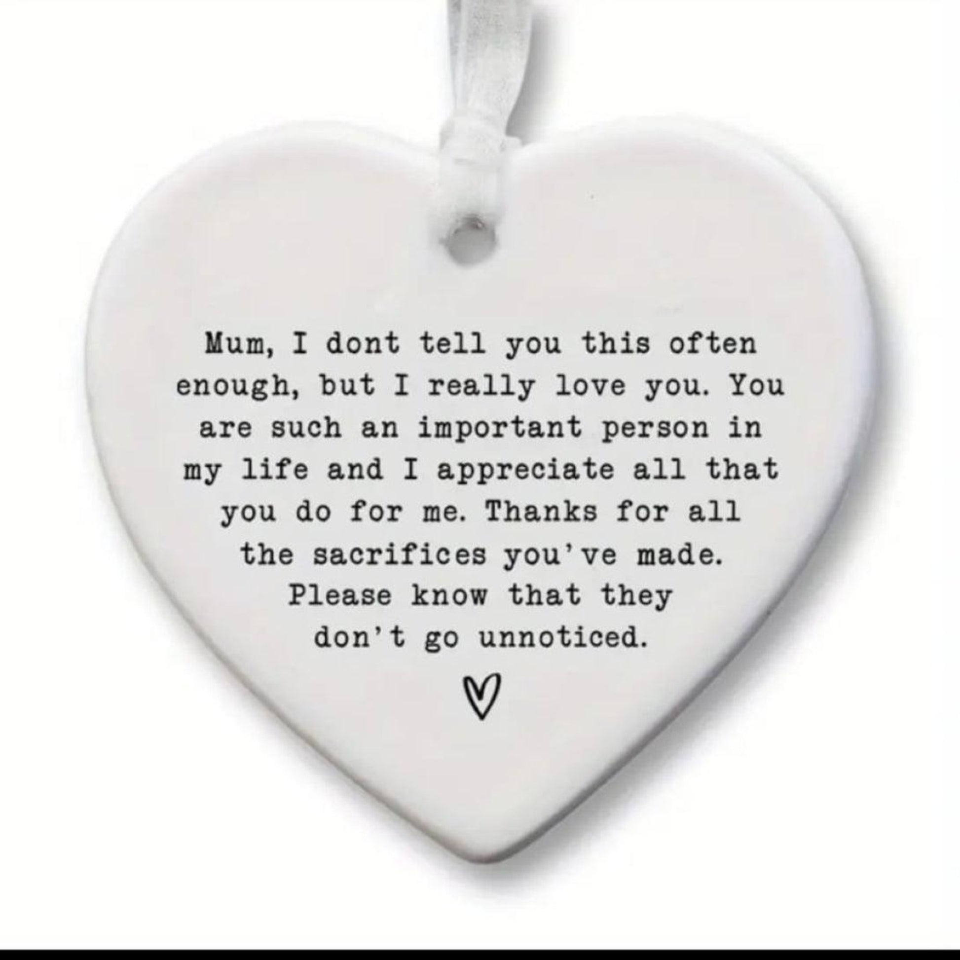 Personalized Mother's Day Gift – Handmade Heart Hanging Decor Keepsake for Mom - Epic Entertainers