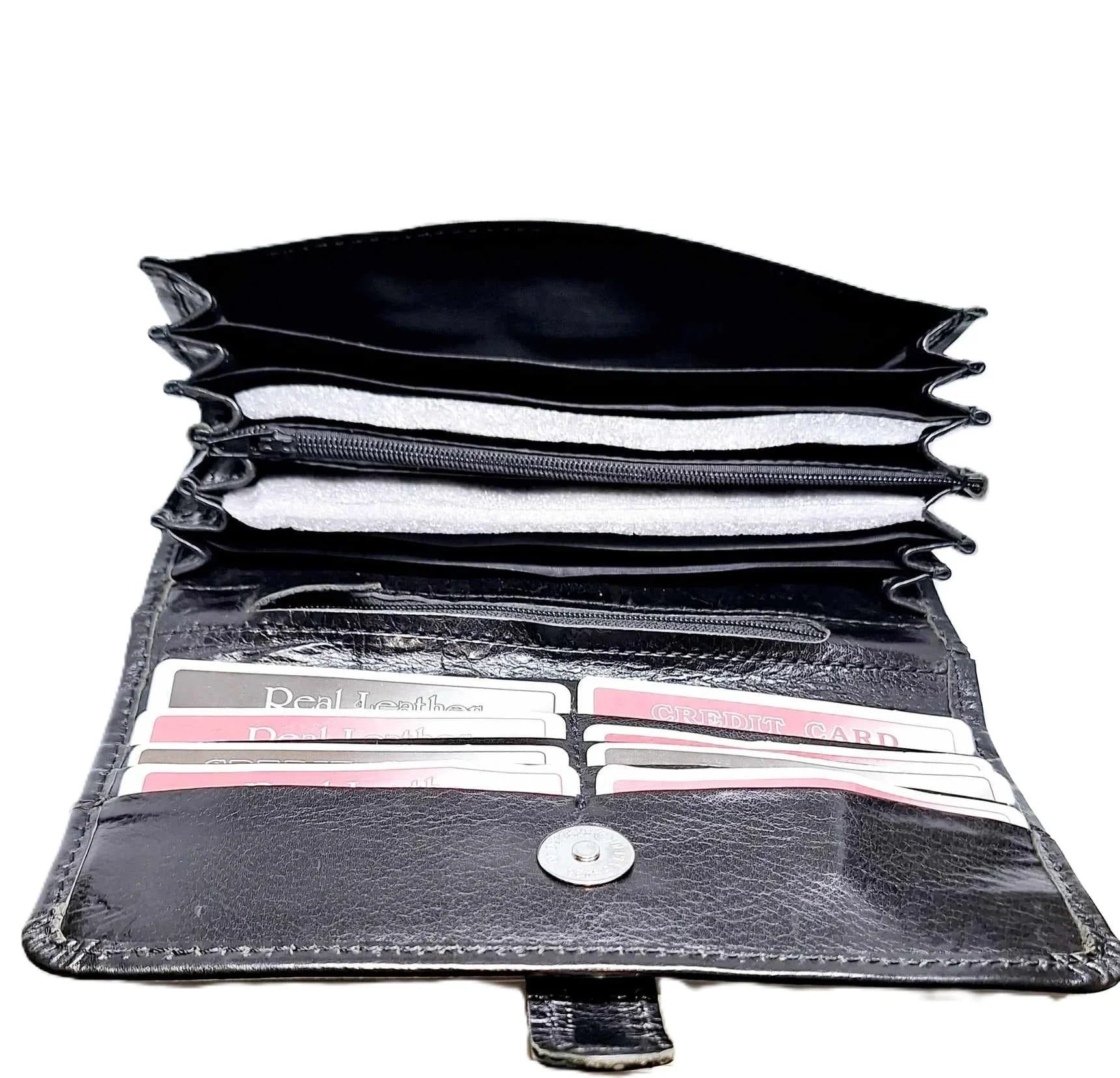 Leather Wallet for Women – Elegant Clutch with Card Slots - Epic Entertainers