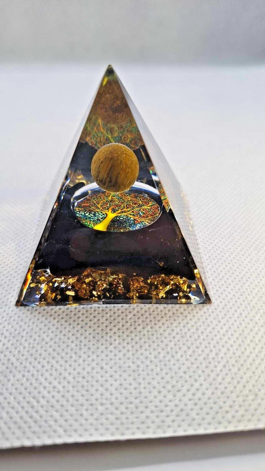 Tiger’s Eye Pyramid for Energy Healing Kit - Epic Entertainers