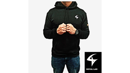 Men's Lightweight Pullover Hoodie - Stylish Casual Wear for Everyday Comfort & Gym Sports Black
