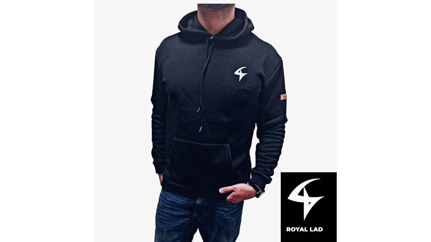 Men's Black Pullover Hoodie – Lightweight, Casual & Sporty Fit - Epic Entertainers