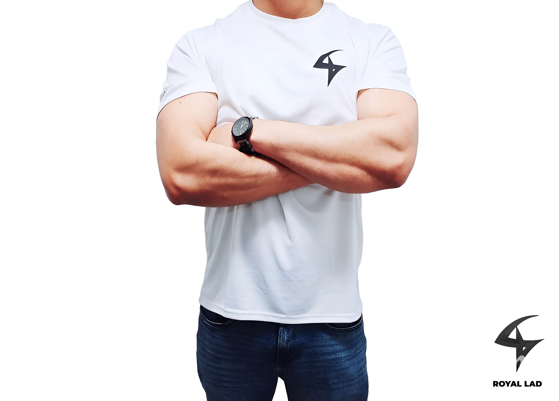 Men's White Dri-FIT Workout Shirt – Lightweight Performance Tee for Gym & Training - Epic Entertainers