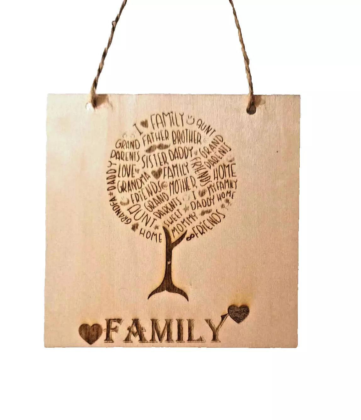 family tree decor, personalised wooden gift, couple gift