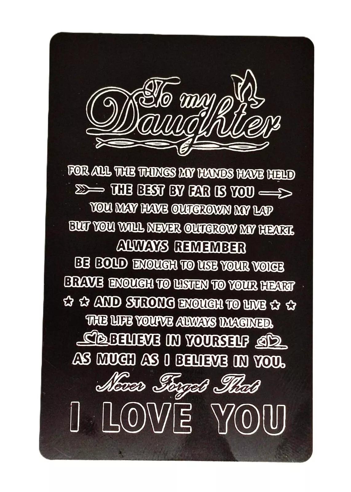 Sentimental Verse Keepsake Wallet Cards - Unique Purse, Wallet & Cardholder Gift - Epic Entertainers
