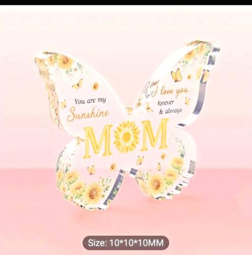 Acrylic Butterfly Shape Plaque - Best MUM Appreciation Gift | Mother's Day Gift - Epic Entertainers